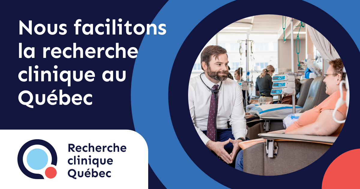 Clinical Trials Quebec website preview